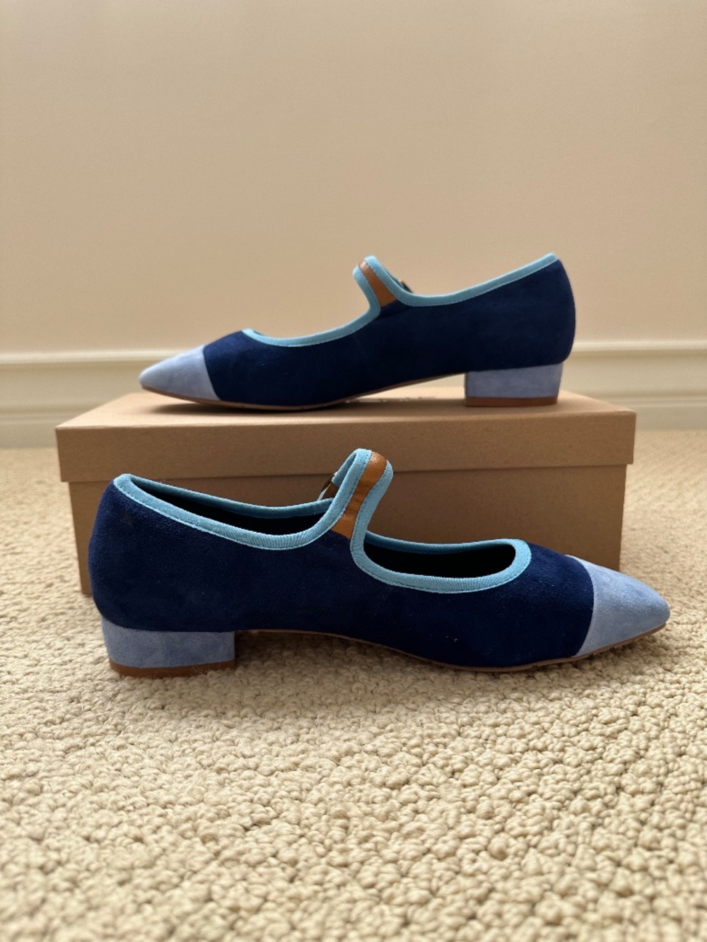 Charlotte Stone Rhiannon Mary Janes in Indigo Size 10 NWT - Picture 4 of 6